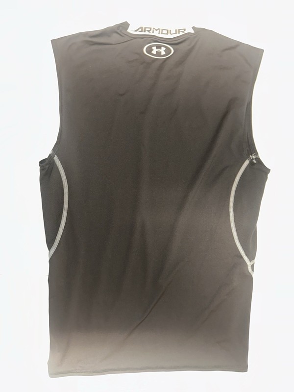 Under Armour Mens Large HeatGear Compression Tank Black Sleeveless Workout Gym gallery