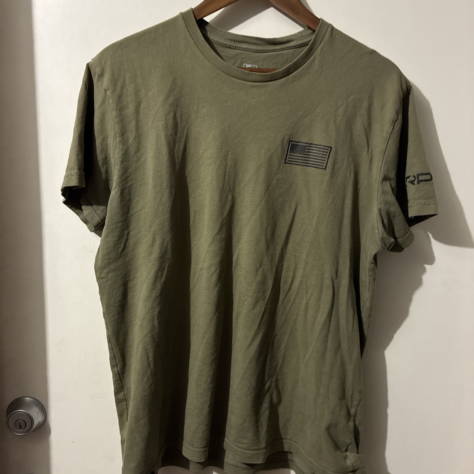 RECON-Performance Gear RPG Freedom T-Shirt Men’s American Sz L Patriotic Green gallery
