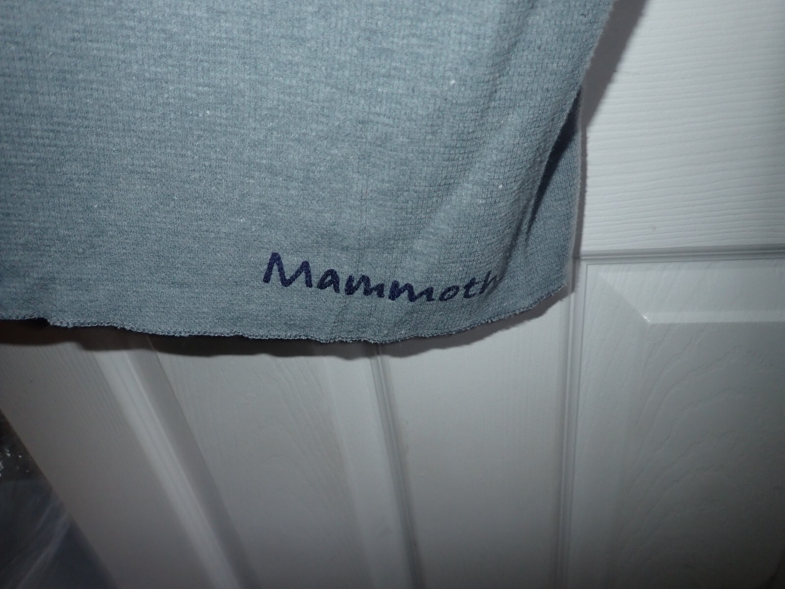 American Apparel Size 2X 2XL Thermal Long Sleeve Gray Mammoth Lake Ski Raw Hem gallery