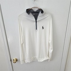 Polo Ralph Lauren Performance Men’s White 1/4 Zip Mock Neck Pullover M