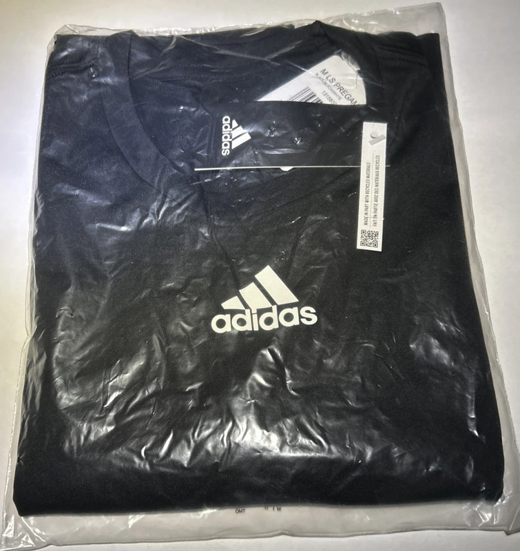 Adidas HS9223 Men’s Pregame Badge of Sport Long Sleeve Shirt Top, Black, NEW gallery