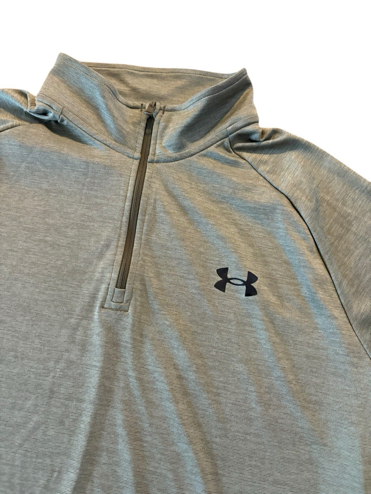 Under Armour Pullover Light Green Quarter Zip Golf Performance Lightweight Large gallery