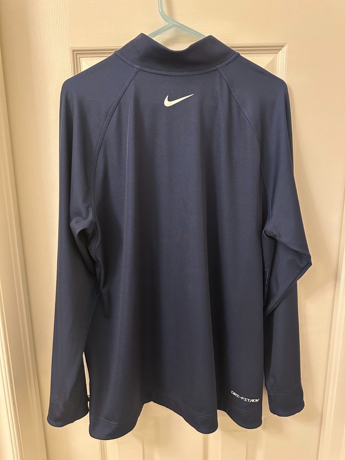 Nike Oklahoma City Thunder Team Issued Dri-FIT ADV Navy Quarter Zip SZ LARGE gallery