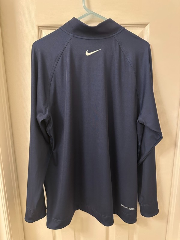 Nike Oklahoma City Thunder Team Issued Dri-FIT ADV Navy Quarter Zip SZ LARGE gallery