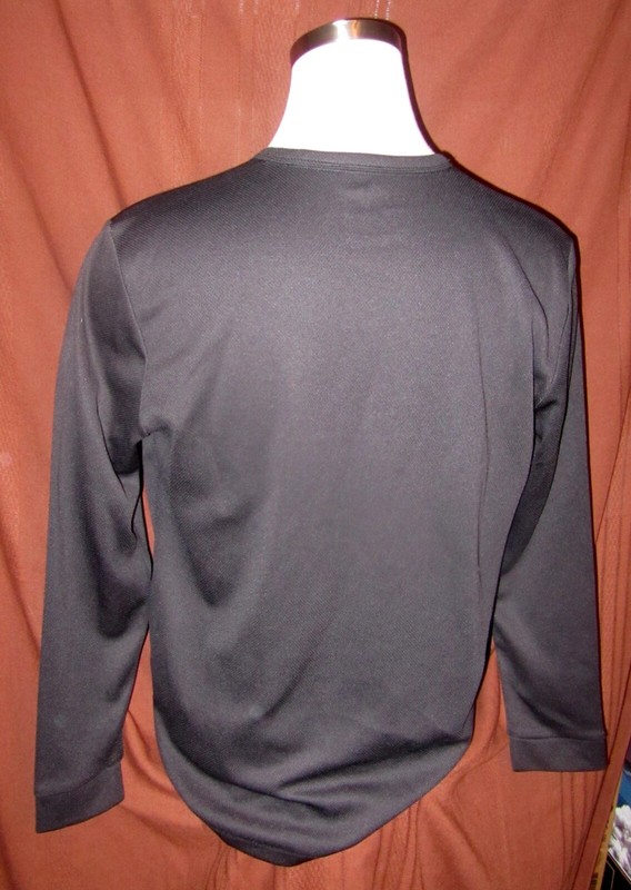 Michael Strahan MSX Mens Long-Sleeve Heavy Shirt, Black, Side Zips, Size L, EUC gallery