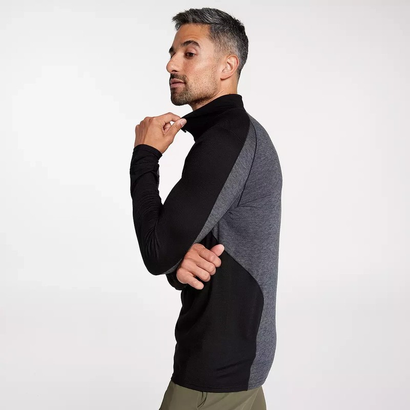 VRST x Smartwool Men's Long Sleeve Size XXL 1/4 Zip Black All Season Merino gallery