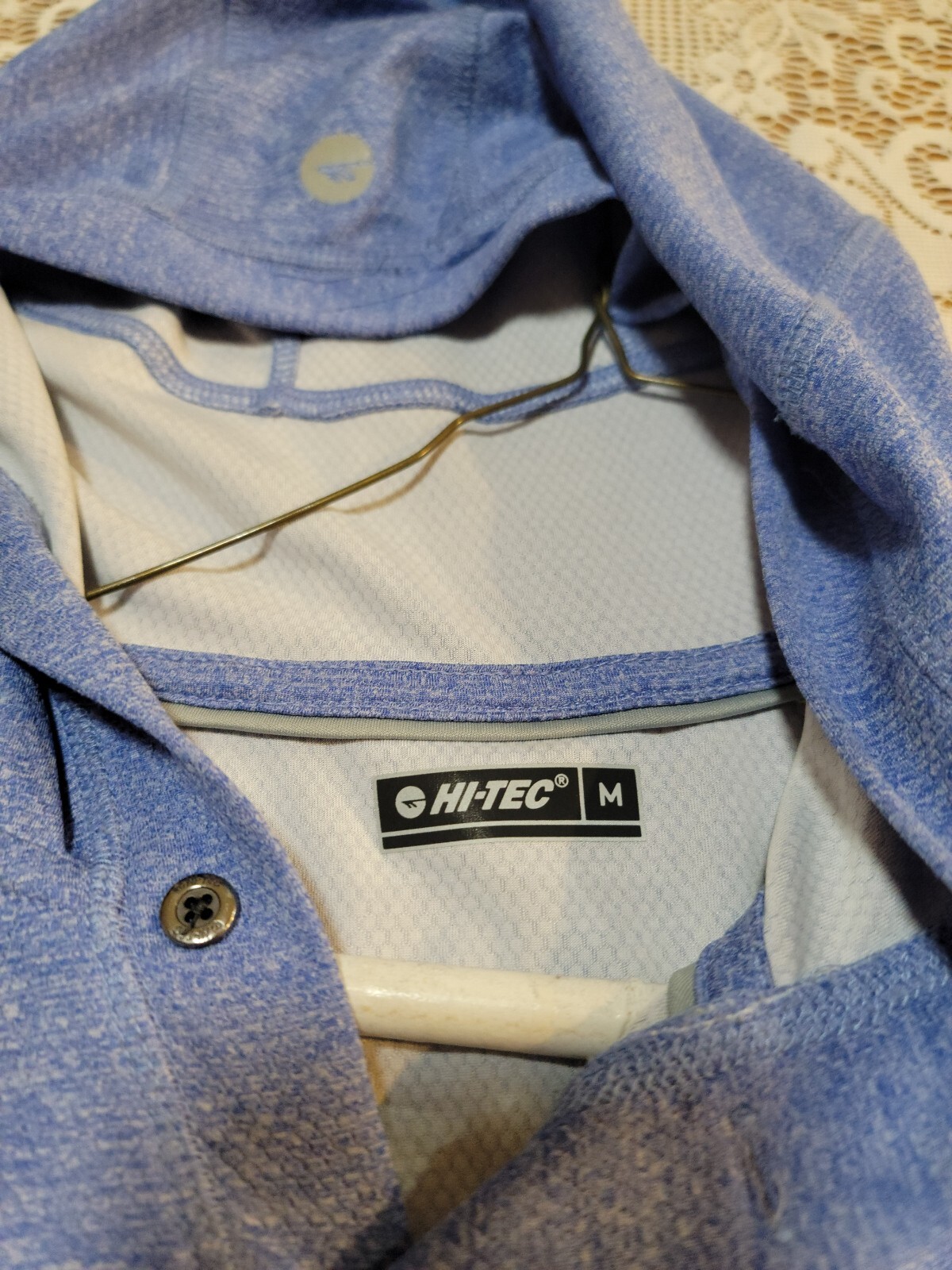 Hi-Tec Mens Hooded Athletic Shirt Light Blue Medium gallery