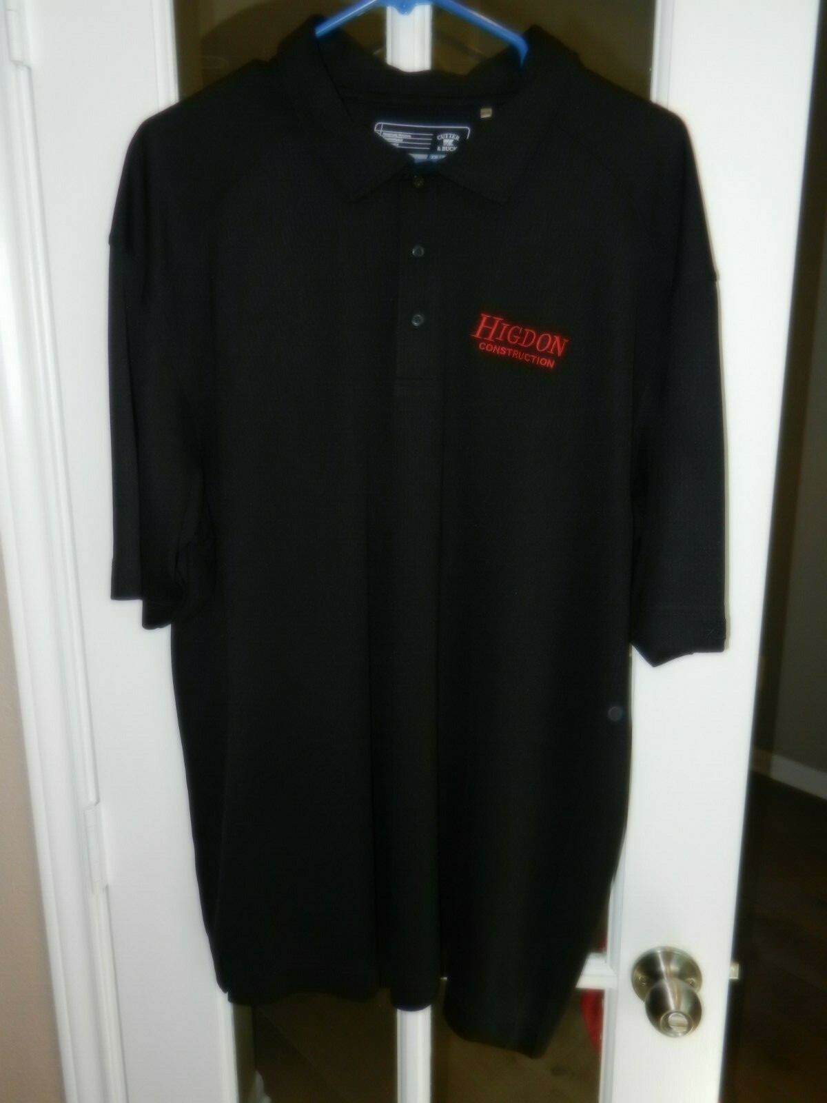 HIGDON CONSTRUCTION BLACK "XXL" GOLF SHIRT "NEW" 100% POLYESTER CB DRYTEC gallery