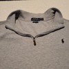 Polo Ralph Lauren Estate Rib Quarter 1/4 Zip Mens Size XL Gray Pullover gallery