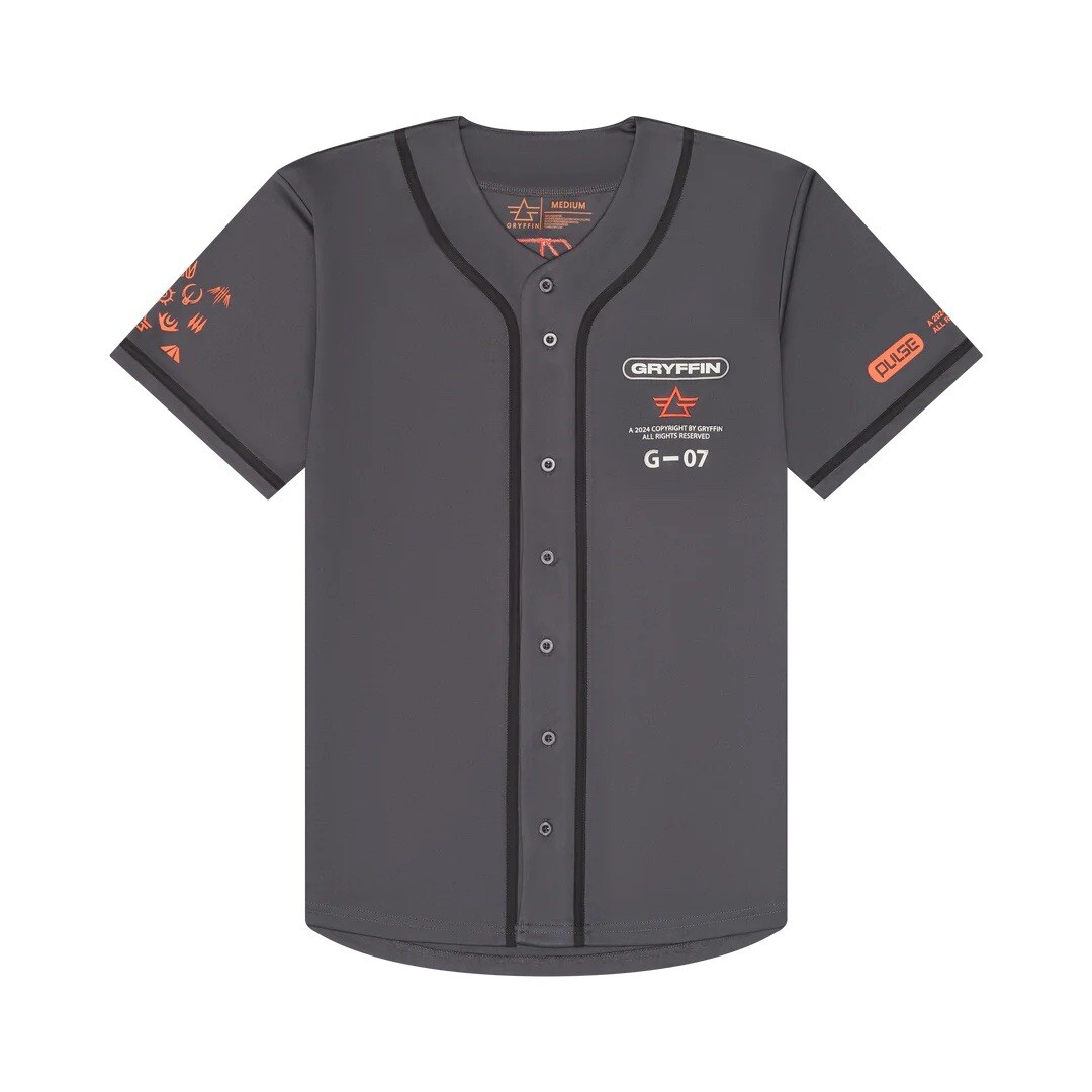 Gryffin Pulse 2024 Authentic Jersey Gray & Orange Graphics Small EDM gallery