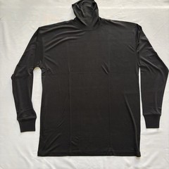 Winter Silks Black Long Sleeved Turtle Neck Unisex Size XL