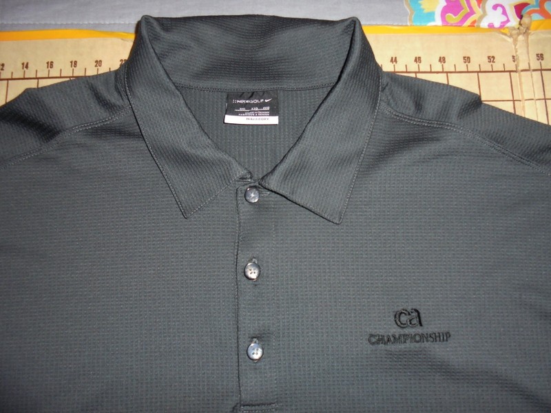 MENS 2XLARGE NIKE GOLF GRAY CA CHAMPIONSHIP/WORLD GOLF CHAMPIONSHIP SHIRT - NWT gallery
