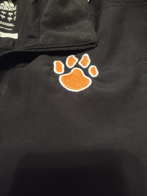 Adidas Mens 1/4 Zip Scorch Jacket Clemson Tigers Golf Invitational Clima Proof gallery
