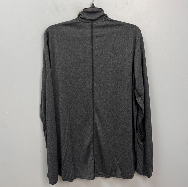 Adidas Response Gray Quarter Zip Long Sleeve Shirt Men's Size Large gallery