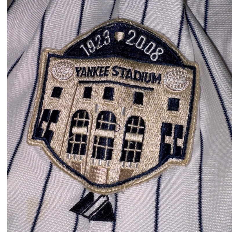 Majestic Derek Jeter Yankees Jersey 52 2008 All Star Yankee Stadium Patch Sewn gallery