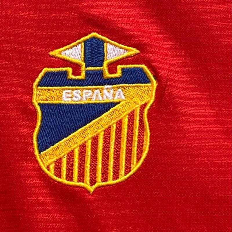 Mitre Shirt Men's Large Red Spain Espana Soccer Jersey Cool Fit Short Sleeves gallery