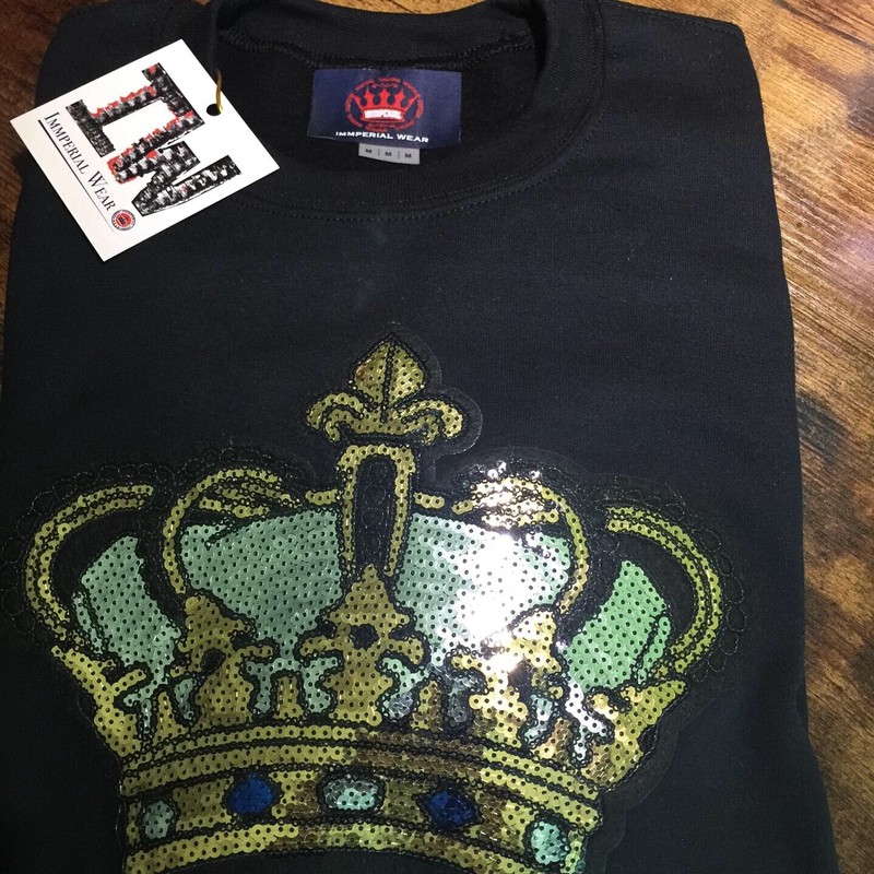 Immperial Wear Unisex Crown Sequin Sweatshirt gallery