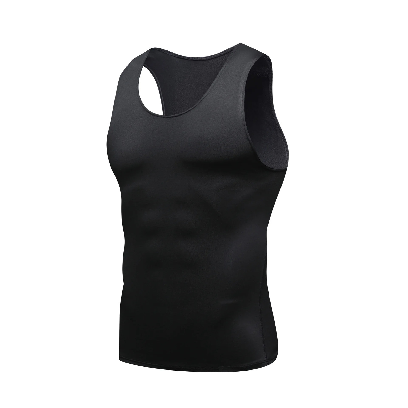 Ionic Shaping Vest For Men Ice-Silk Slimming Vest Body Shaper Compression Shirts gallery