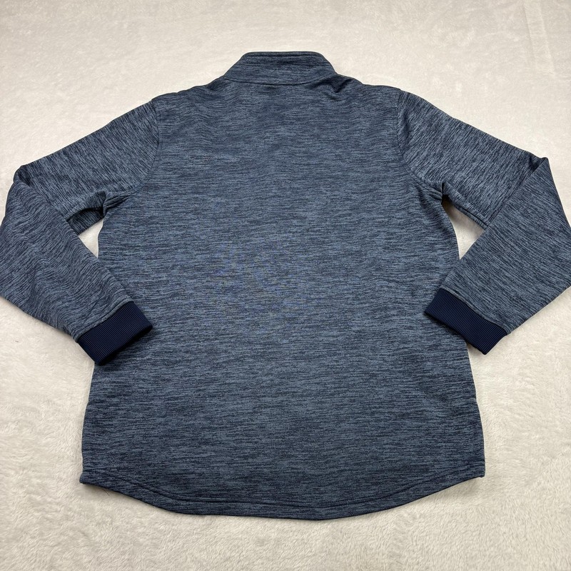 Under Armour Pullover Mens S Blue 1/4 Zip Mock Neck Fleece ColdGear Thermal gallery