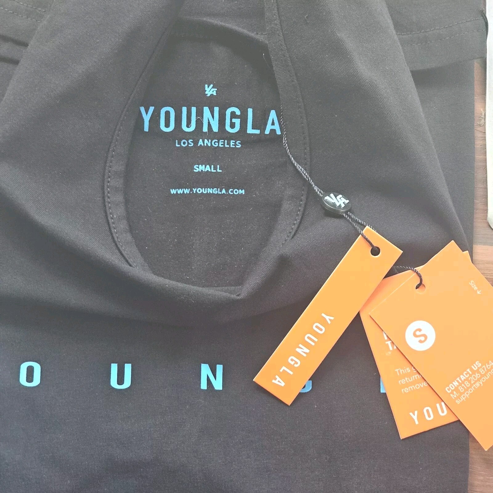 YoungLA #332 Tank Top Mens Black Sz SM Fitness Spellout Bodybuilding Athletic gallery