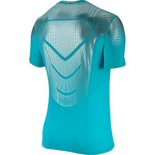 NIKE HYPERCOOL MAX METALIZED SHORTSLEEVE MEN'S FITTED 744281 418 SIZE XL $80.00 gallery