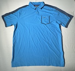 Pre Owned Nike Golf Tour Performance Dri Fit Polo Black Gold Golf Club Men Sz XL