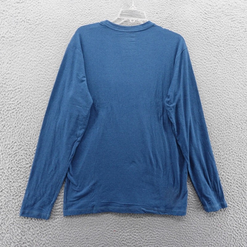 Tec One Explorer Mens Small Long Sleeve UPF 40+ Pocket T Shirt Blue Wicking NEW gallery