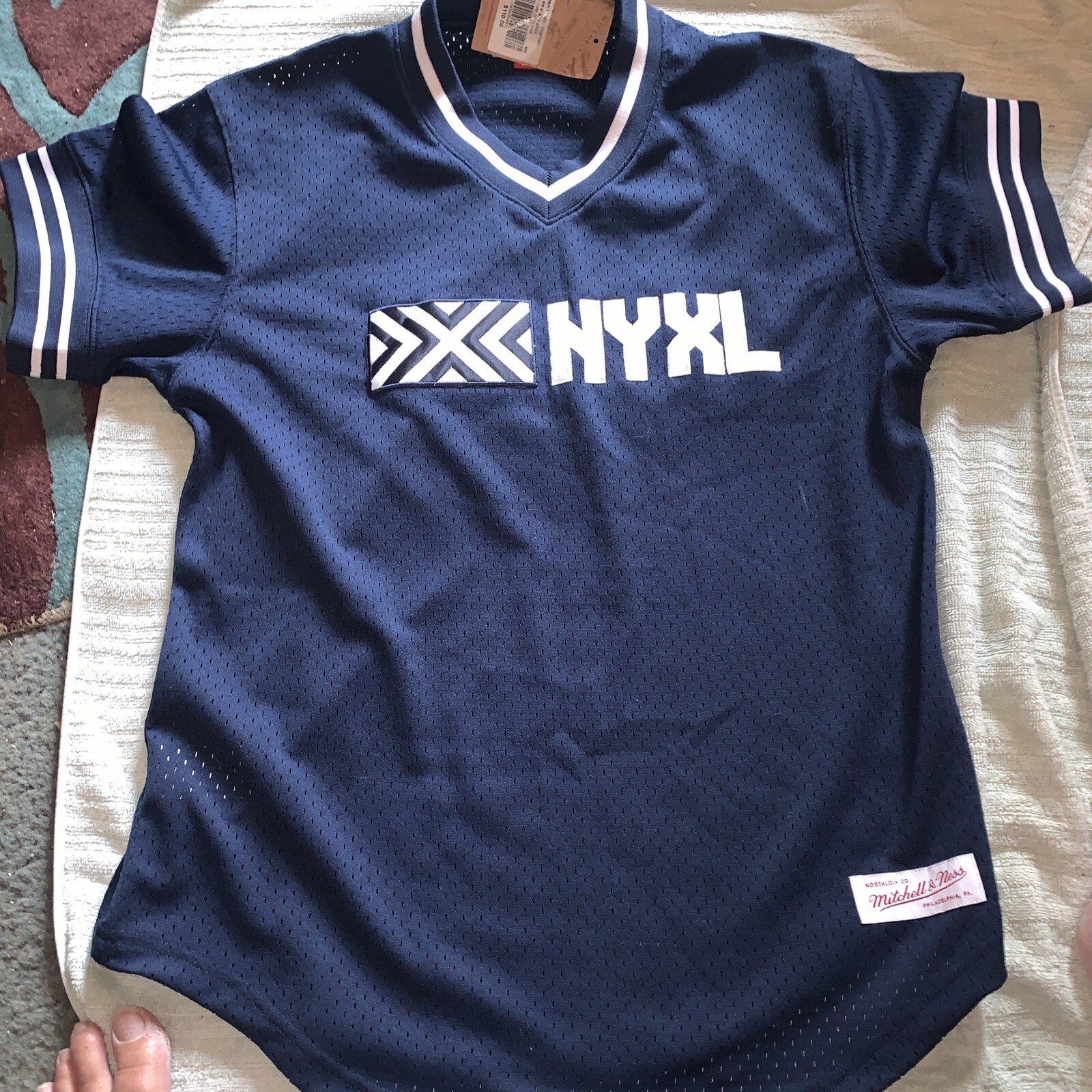 NEW Mitchell & Ness Overwatch League New York Excelsior Mesh Jersey Shirt M gallery