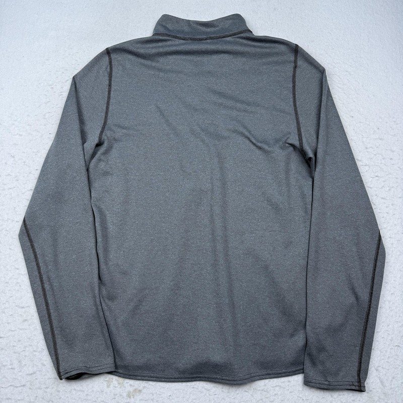 Patagonia Pullover Mens Medium Gray Capilene 3 Midweight 1/4 Zip Base Layer Top gallery