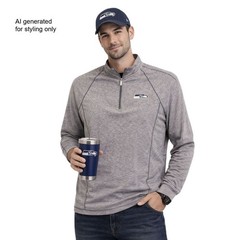 Seattle Seahawks Tommy Bahama Quarter Zip Wool Pullover Top Men’s XL Gray NFL