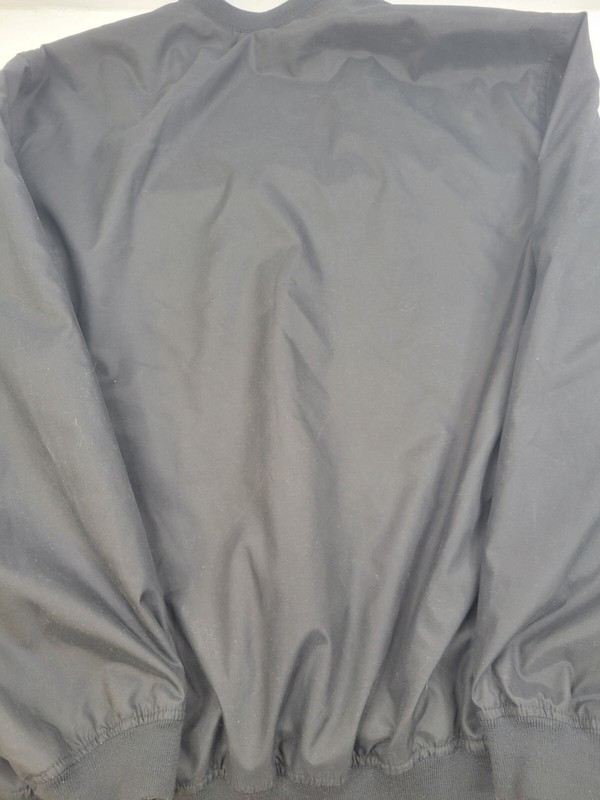IZOD Golf Black Pullover V-Neck Long Sleeve Lined Wind Shirt Size L gallery