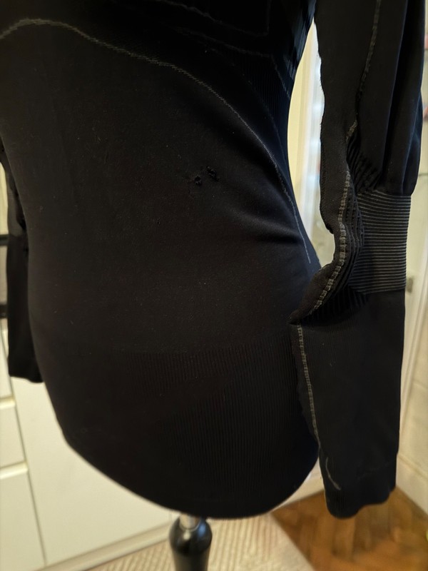 X-Bionic Compression Thermal Long Sleeve Shirt Black Running Ski Top Size S-M gallery