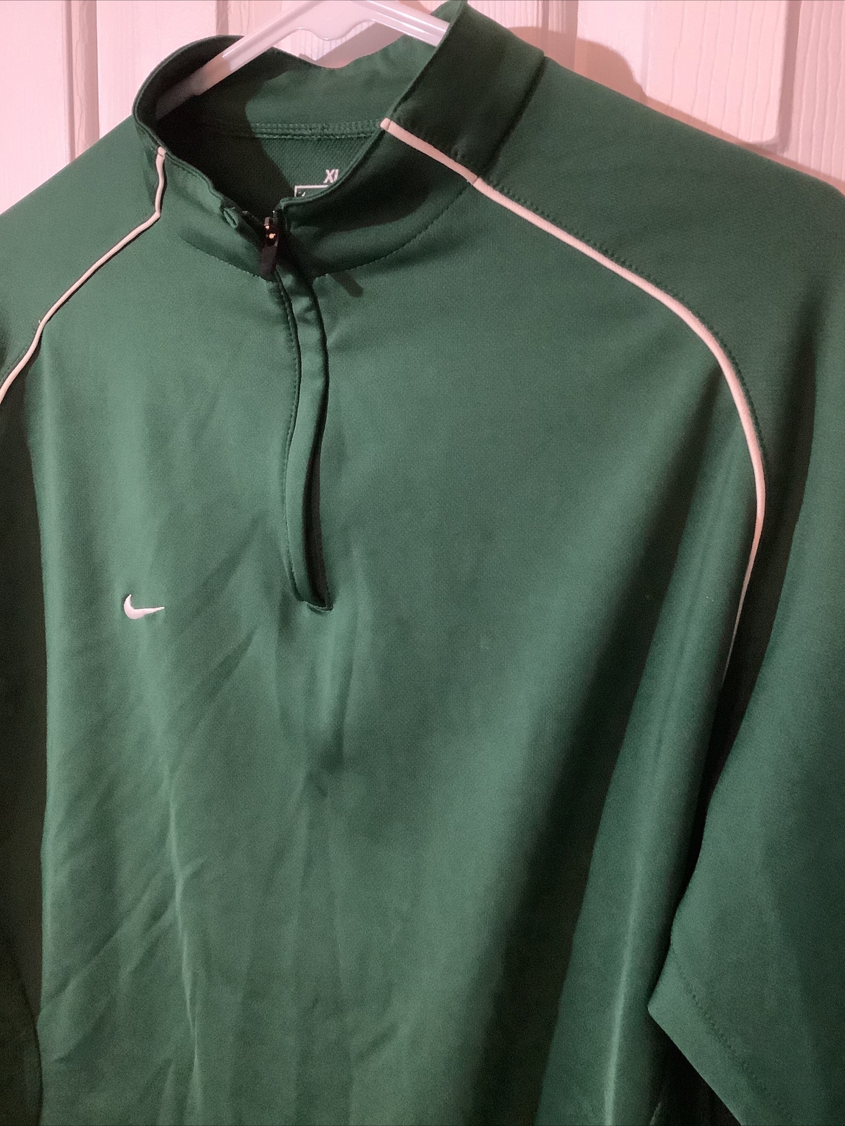 NIKE TEAM Active Pullover 1/4 Zip - Green - Fit Dry - XL Extra large - FREE SHIP gallery