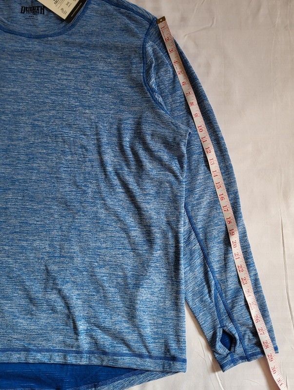 Duluth Trading Noorvik Base Layer Crew Shirt Men's 3XL Blue Heather Warm Fleece gallery