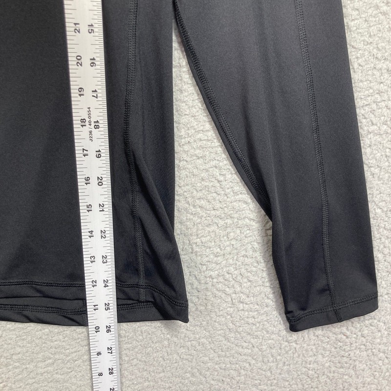 Lands' End Performance Shirt Mens M Black Long Sleeve Raglan Stretch 480199 gallery