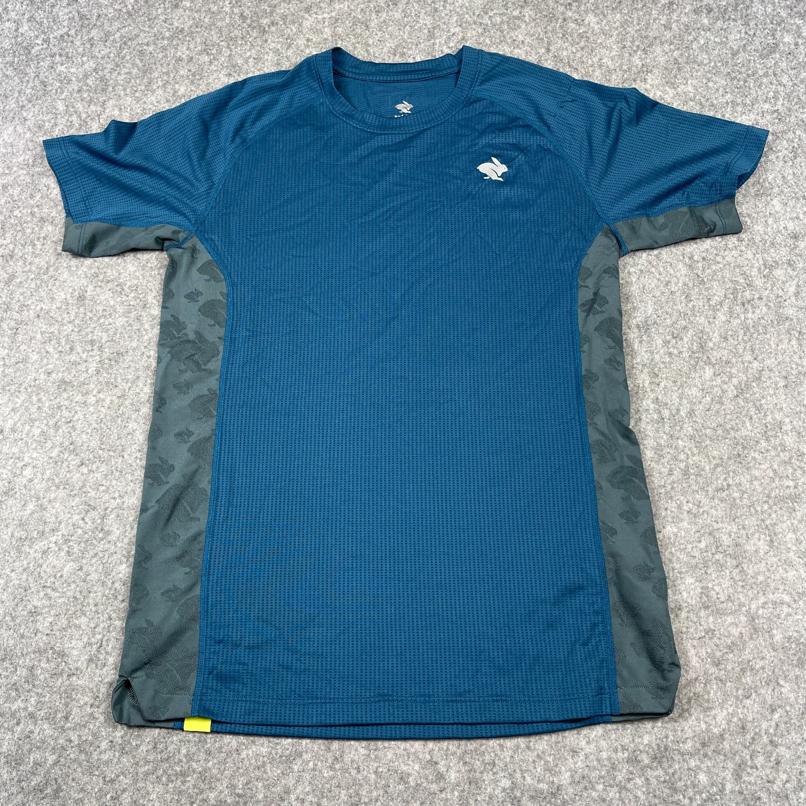 Rabbit Running Men's Strong Running Tee Blue Small Training Sports Trail Large gallery