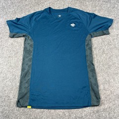 Rabbit Running Men’s Strong Running Tee Blue Small Training Sports Trail Large