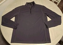 Greyson 1/4 Zip Pullover Men’s Medium Gray Purple Faded Look (Logo On Sleeve)