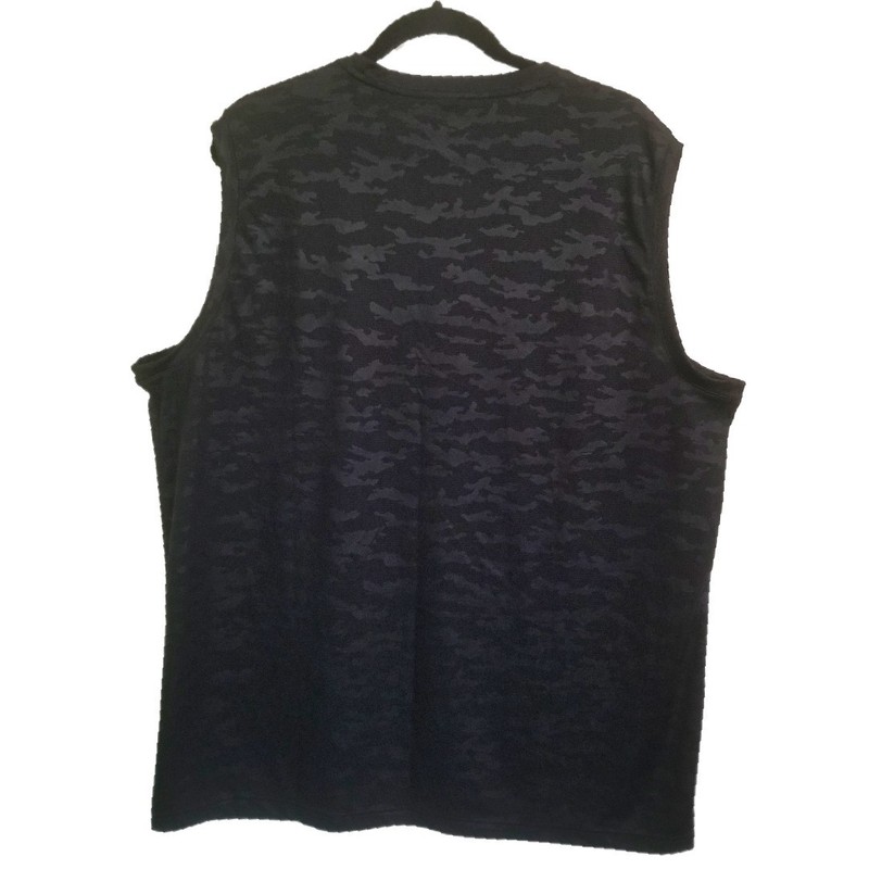 NWOT Old Navy Men's Athletic Tek Gear Black Camo Design Sporty Muscle Shirt XXLT gallery