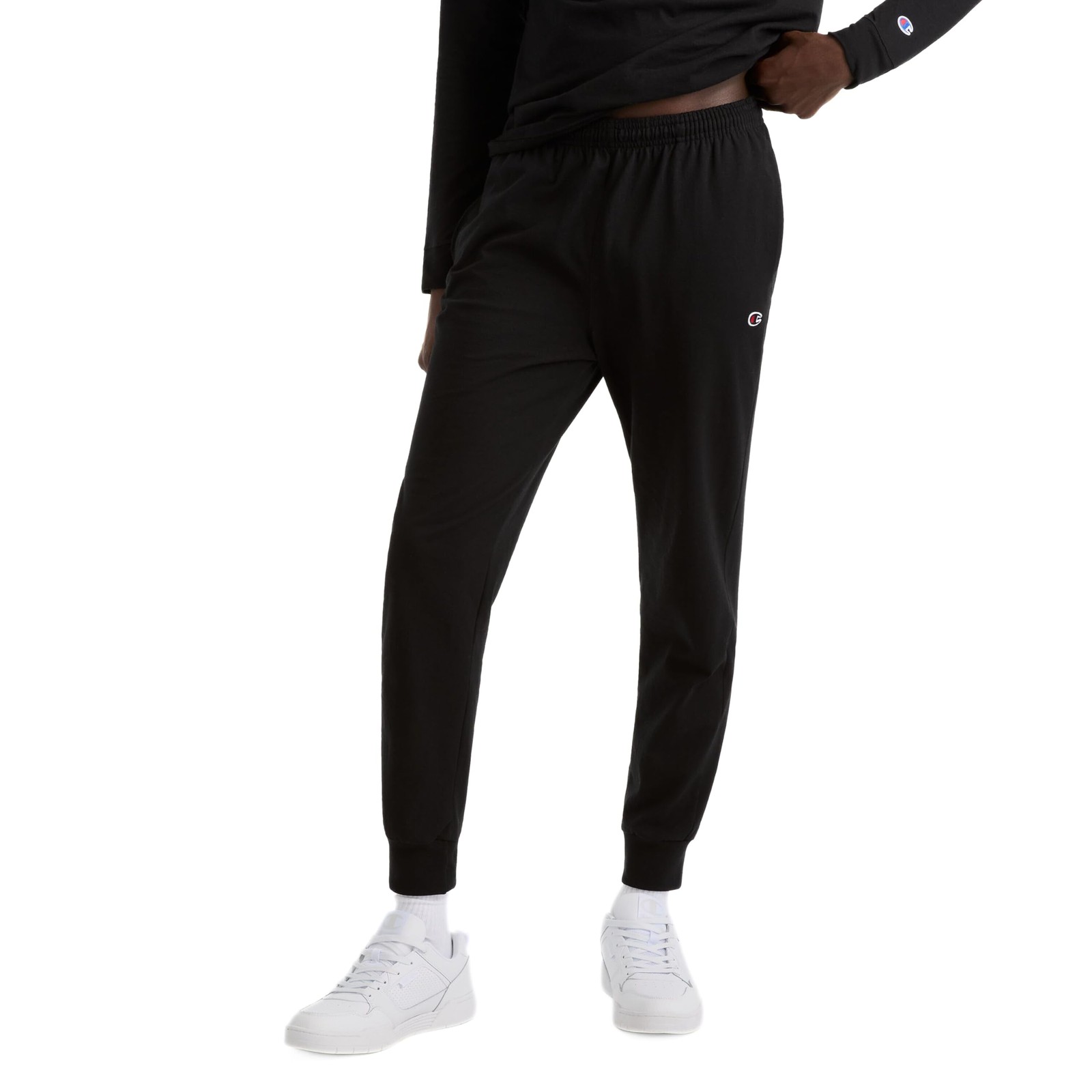 Champion Everyday Jogger Sweatpants Black Size XL Cotton Cuff Hem Mens gallery