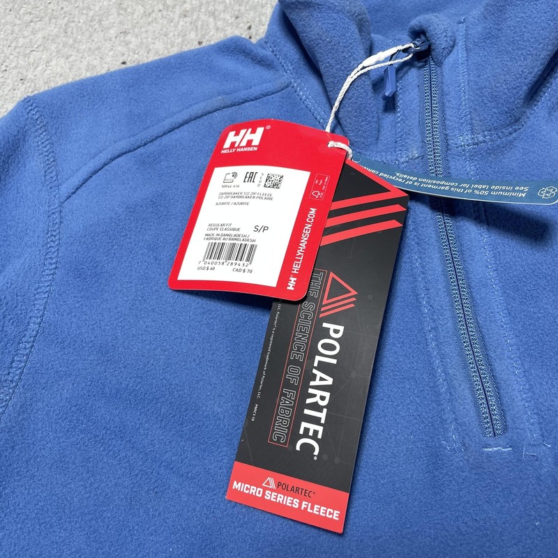 Helly Hansen Pullover Mens Small Blue Polartec Fleece 1/4 Zip ILYA 2024 Sailing gallery
