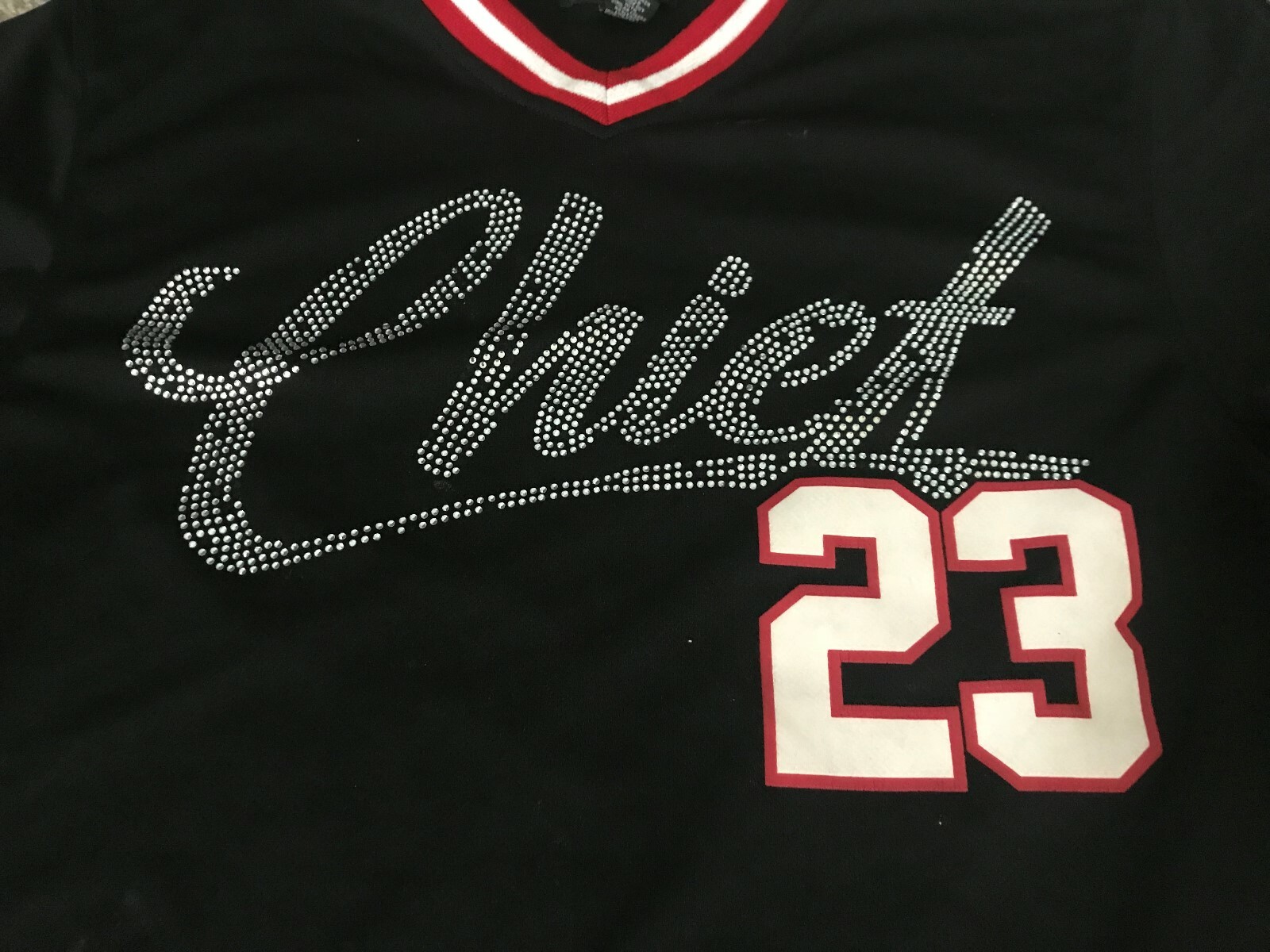 RARE FOX WARRIOR BASKETBALL JERSEY 2-SIDED BEDAZZLED CHIEF #23 2018 WORLD CHAMPS gallery