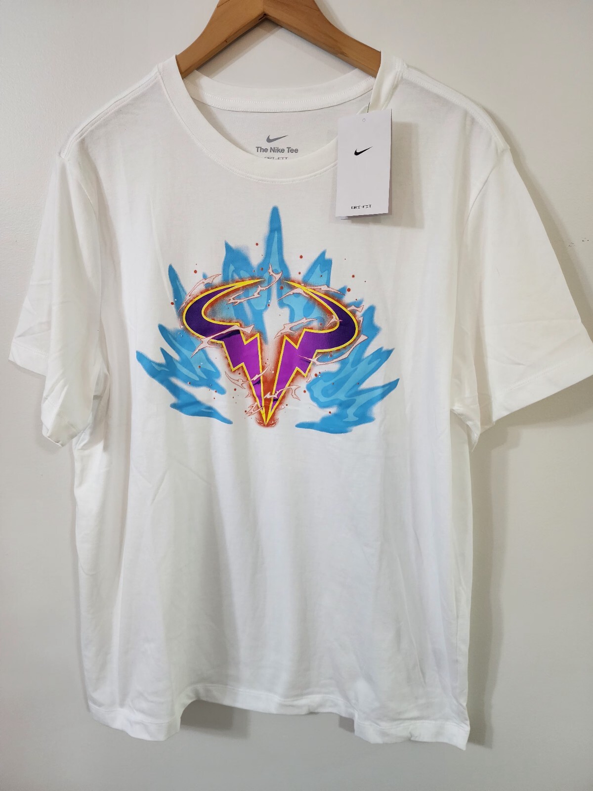 Nike Court Dri-FIT Rafa Size Large Men's Tennis T-Shirt FV8436-100 Nwt gallery
