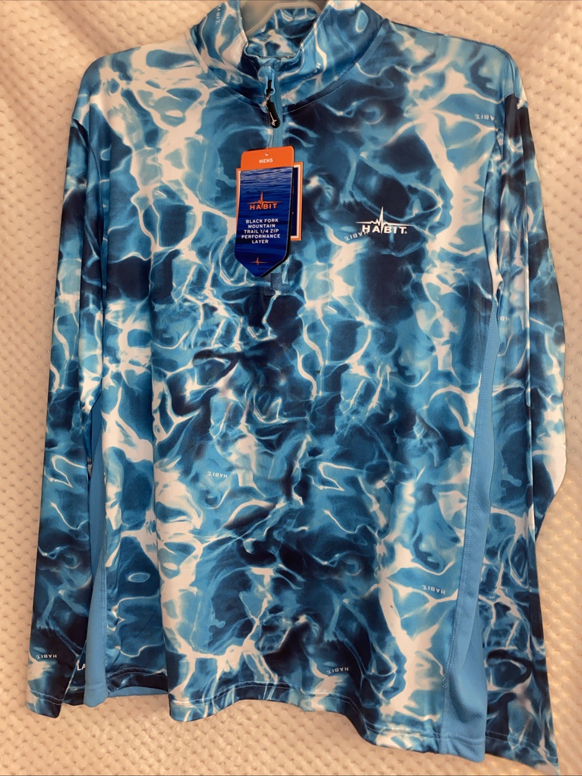 Habit Men’s Large Black Fork Mountain Trail 1/4 Zip Performance layer Size XL gallery