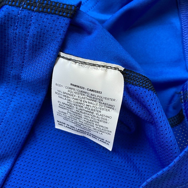 Nike Pro Combat Shirt Medium Blue Black Performance Swoosh Drifit Prep Hiker Men gallery
