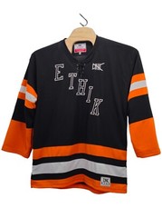 ETHIK Athletics Hockey Jersey XXL Black Orange Worldwide 90 Streetwear Urban