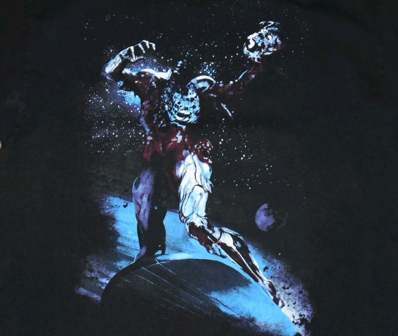 MARVEL MAD ENGINE SILVER SURFER ZOMBIE 2007 VINTAGE MENS T-SHIRT - MENS SIZE XL gallery