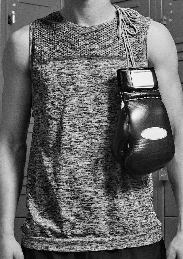 ZARA 'Seamless Singlet / Tank' Men's Active Sleeveless T-Shirt Gray Marl S *NWT*