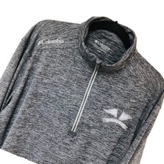 Columbia Golf Performance Zip Pullover Mens L Gray Bay Harbor Yacht BHYC