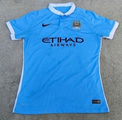 Nike 2015-16 Manchester City Soccer Jersey Sterling Men’s Dri-Fit Size XL Pics